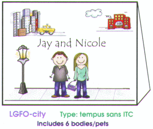 Large Foldover Stationery and Thankyou Cards