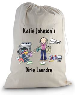 laundry bag college girl