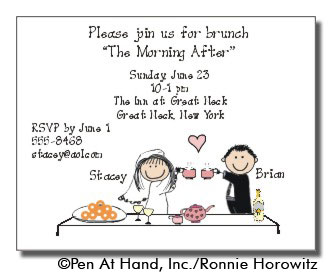 Wording wedding brunch invitation