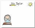Personalized Family Stick Figure Designs - Customizable cards, stationery, address labels ...