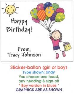 ballon sticker